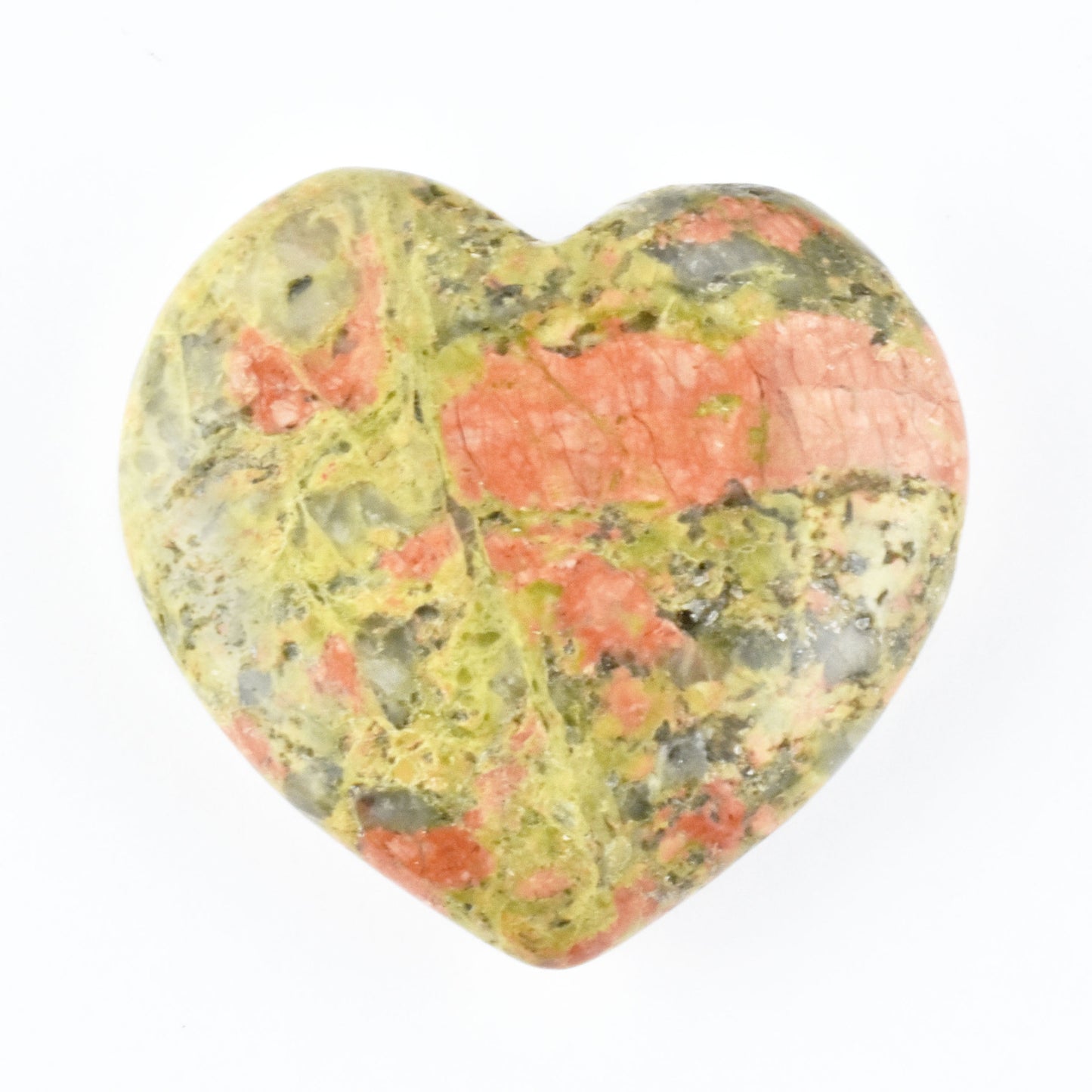 Unakite Heart Carving [Medium]