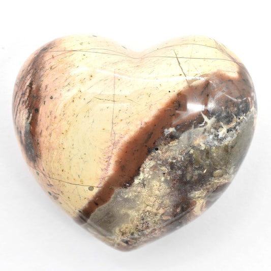 Crazy Lace Agate Heart Carving [Medium]
