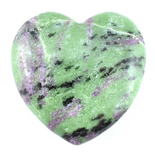 Ruby in Zoisite Heart Carving [Medium]