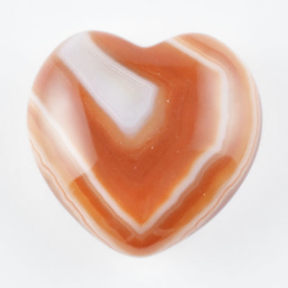 Banded Carnelian Heart Carving [Mini]