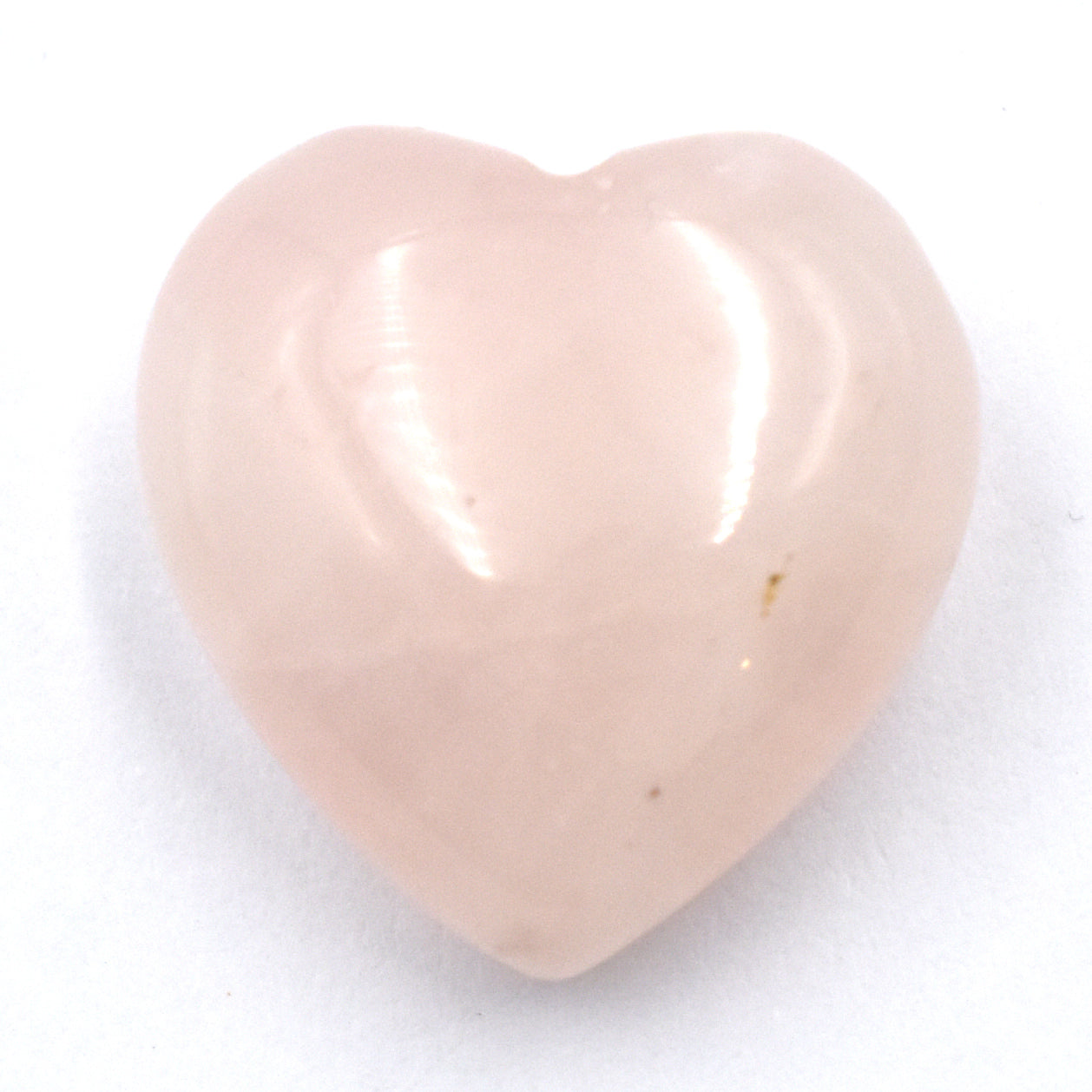 Rose Quartz Heart Carving [Mini - 5pcs - Puffy]