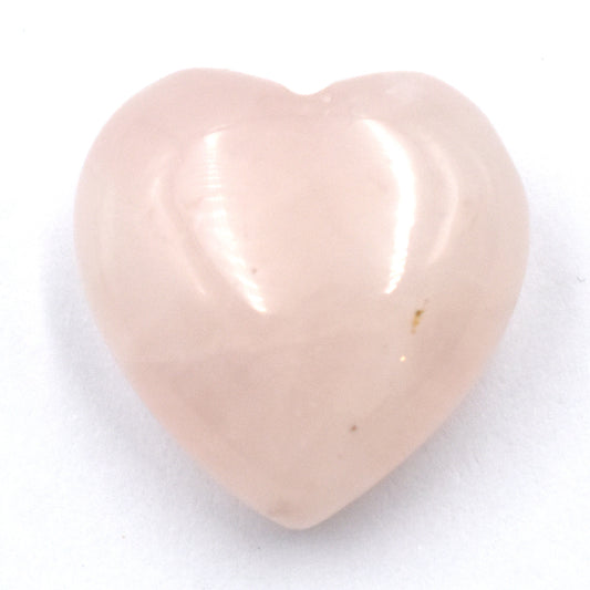 Rose Quartz Heart Carving [Mini - 5pcs - Puffy]