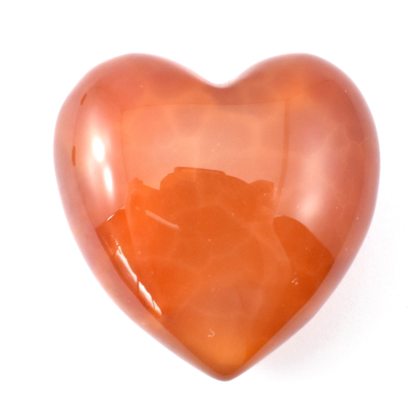 Fire Agate Heart Carving [Small]