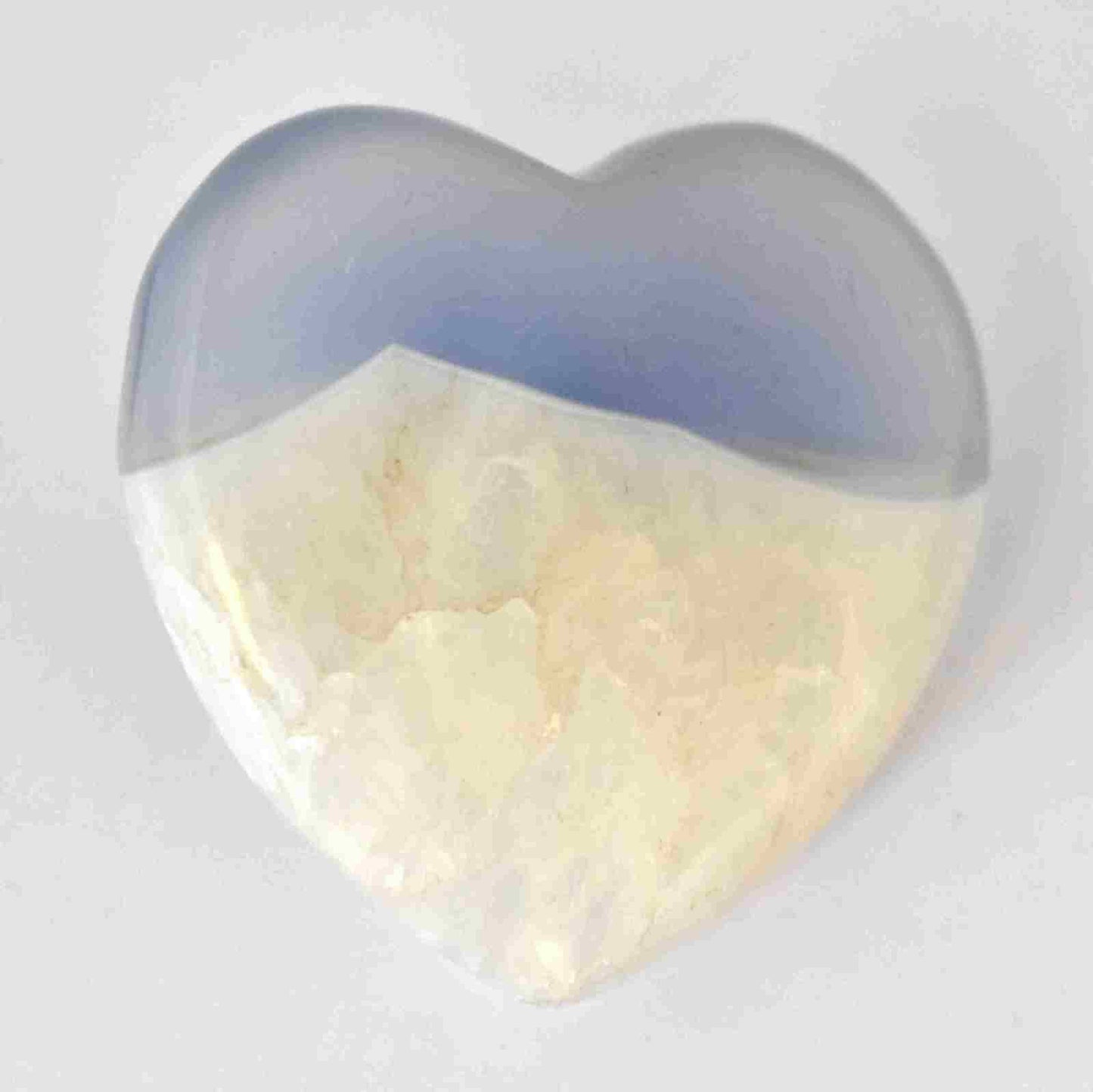 Grey Agate Heart Carving [Small]