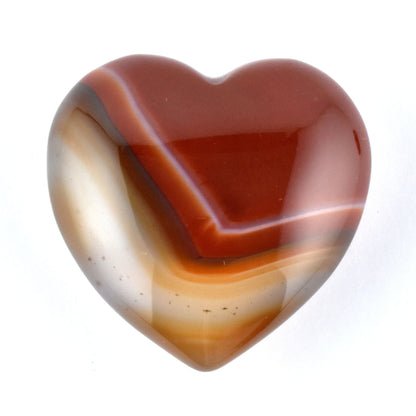 Banded Carnelian Heart Carving [Small]