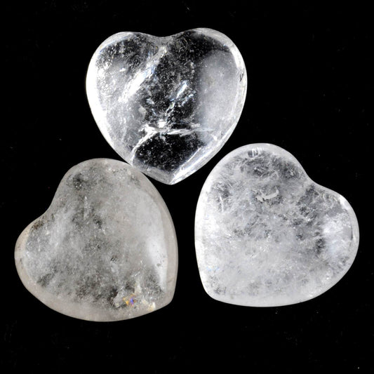 Clear Quartz Heart Carving [Small]