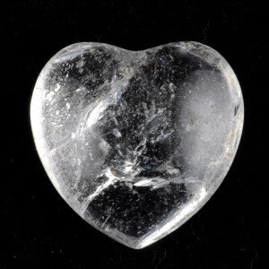 Clear Quartz Heart Carving [Small]
