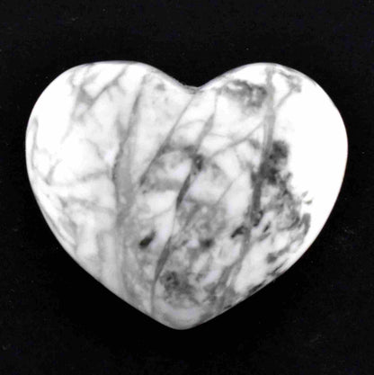 White Howlite Heart Carving [Small]