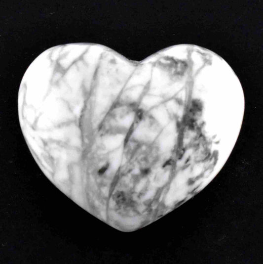 White Howlite Heart Carving [Small]
