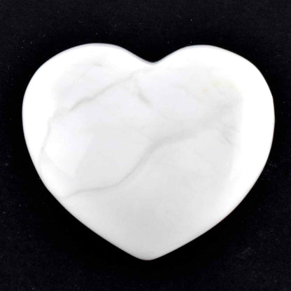 White Howlite Heart Carving [Small]