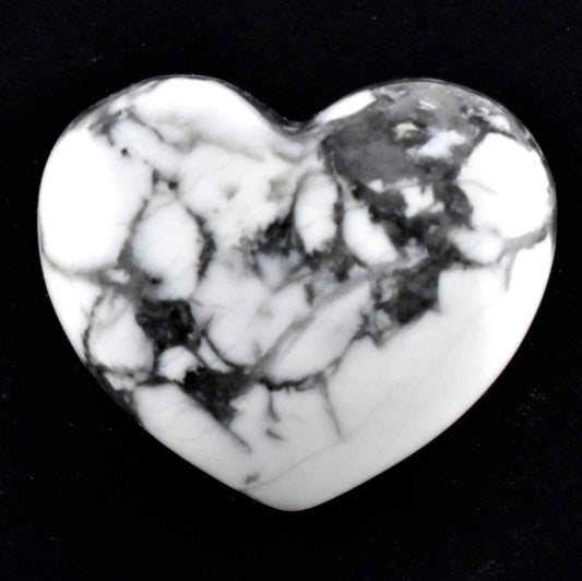 White Howlite Heart Carving [Small]