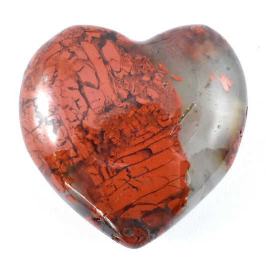 Breciated Jasper Heart Carving [Small]