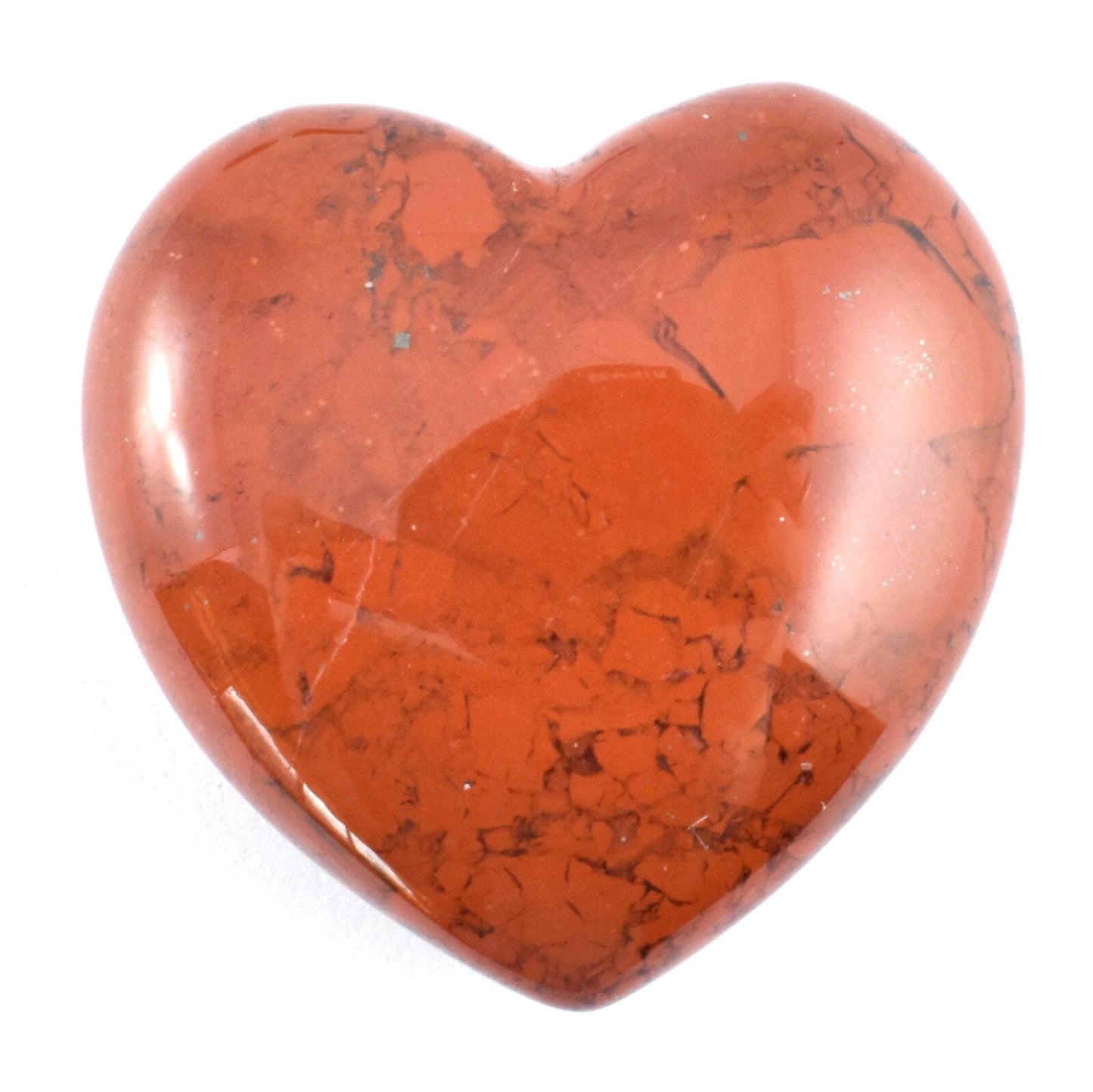 Breciated Jasper Heart Carving [Small]