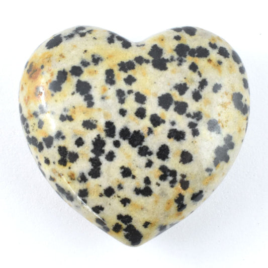 Dalmatian Jasper Heart Carving [Small]