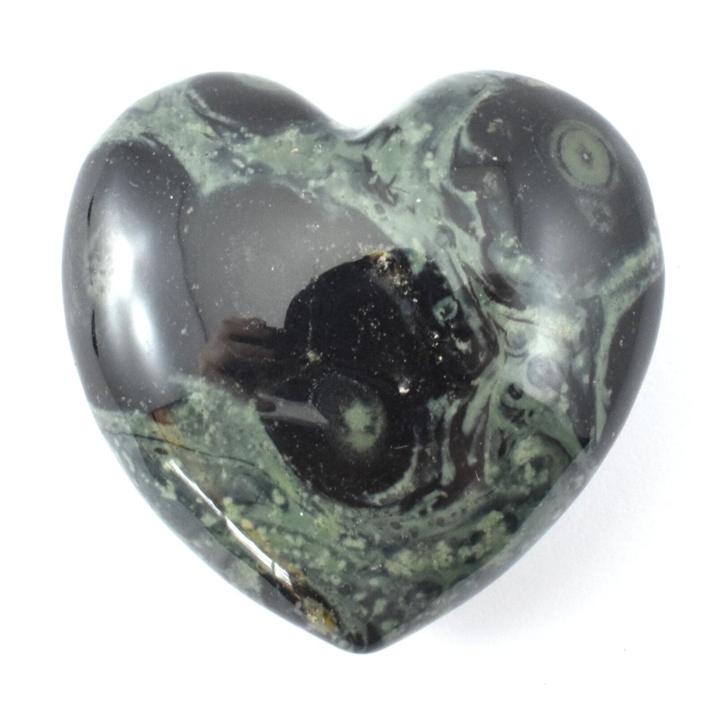 Kambaba Jasper Heart Carving [Small]