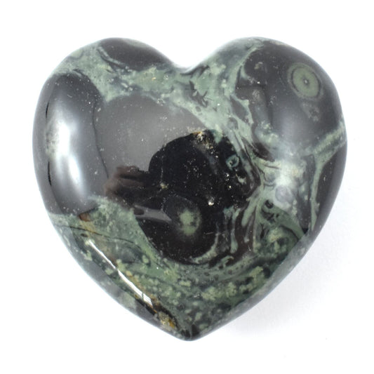 Kambaba Jasper Heart Carving [Small]