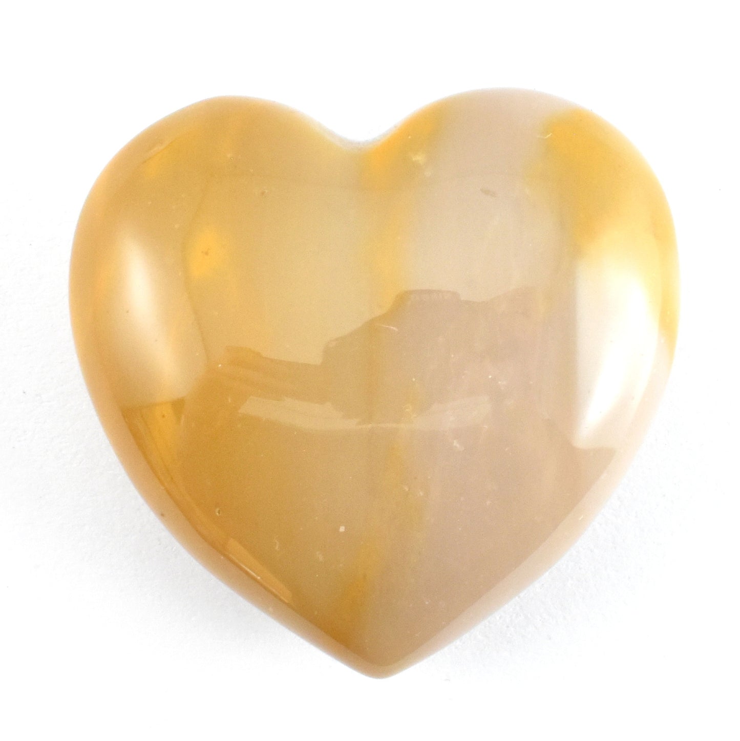 Yellow Mookaite Heart Carving [Small]