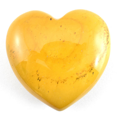 Yellow Mookaite Heart Carving [Small]