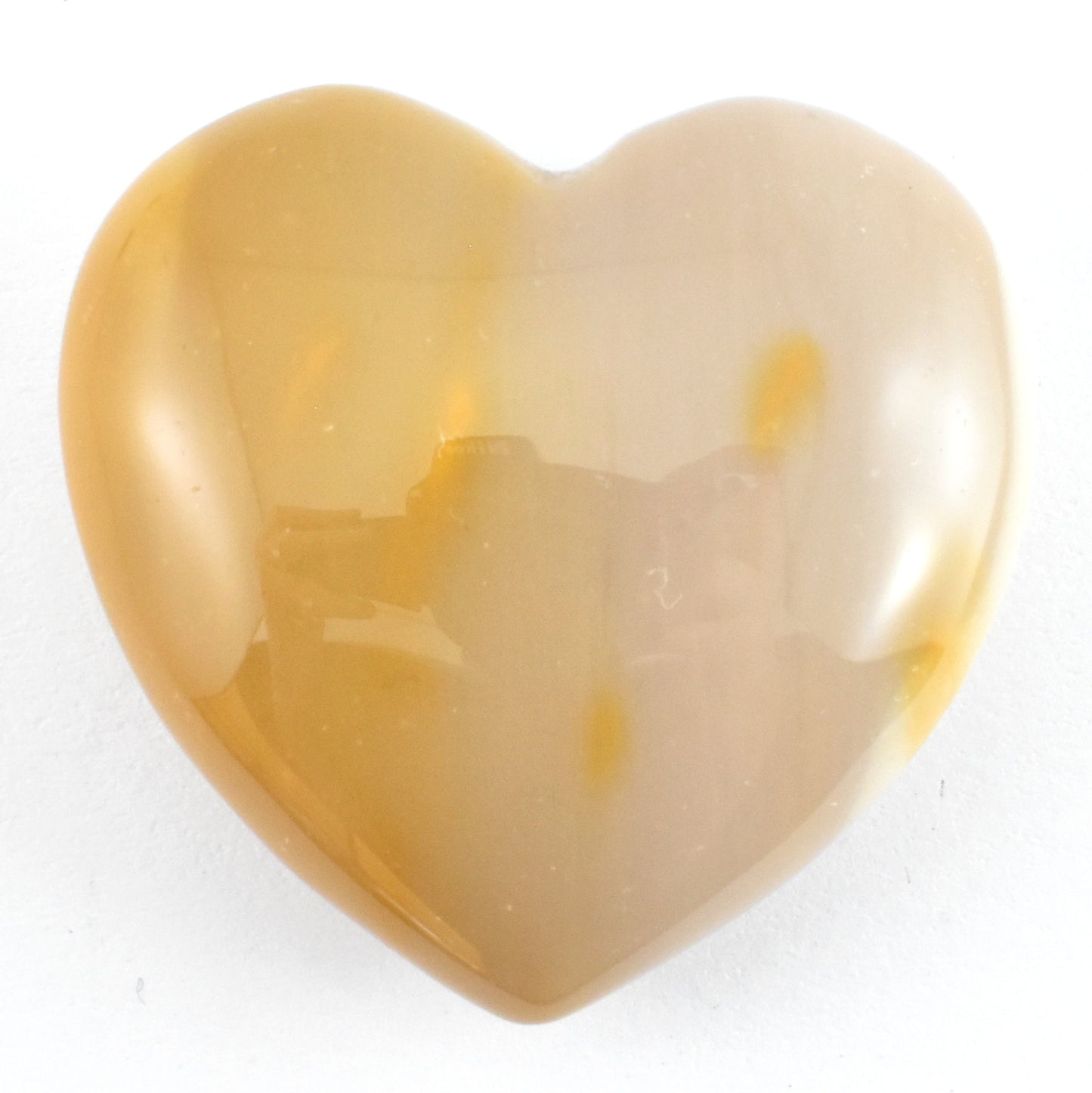 Yellow Mookaite Heart Carving [Small]