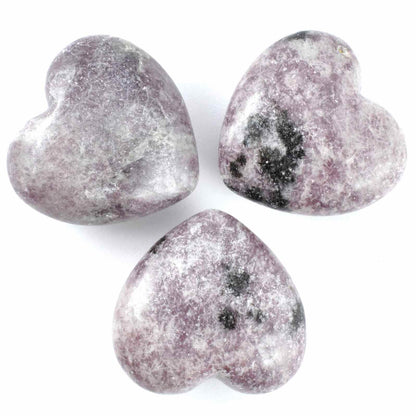 Pink Lepidolite Heart Carving [Small]