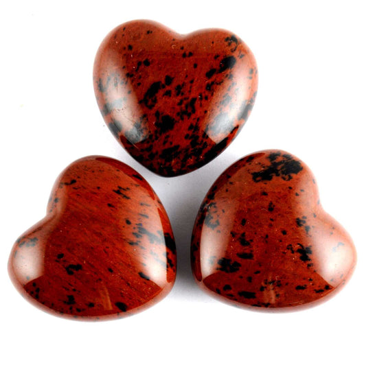 Mahogany Obsidian Heart Carving [Small]