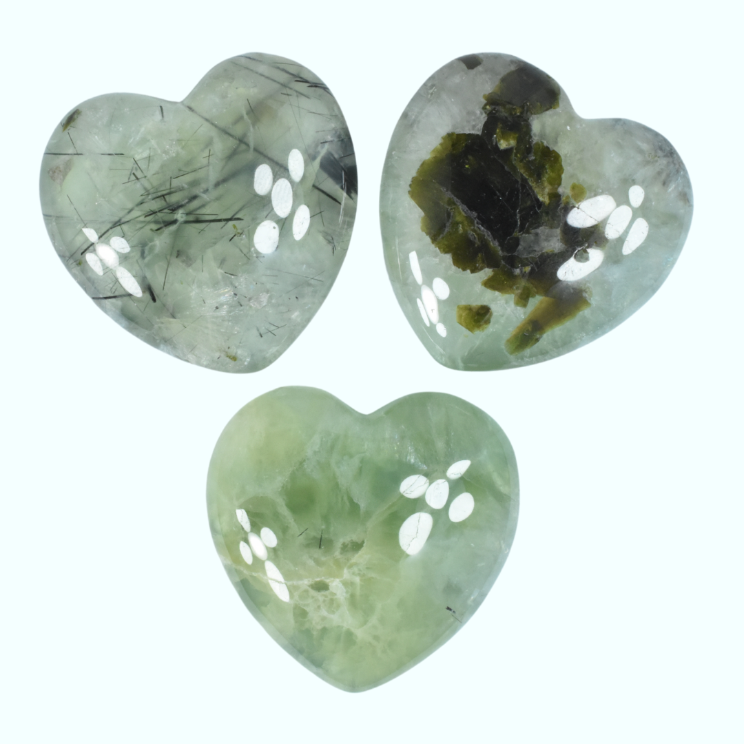 Prehnite Heart Carving [Small]