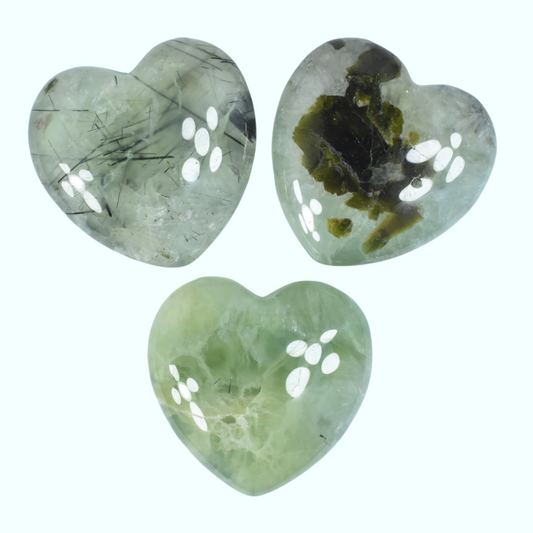 Prehnite Heart Carving [Small]