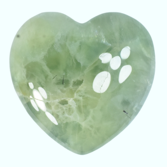 Prehnite Heart Carving [Small]