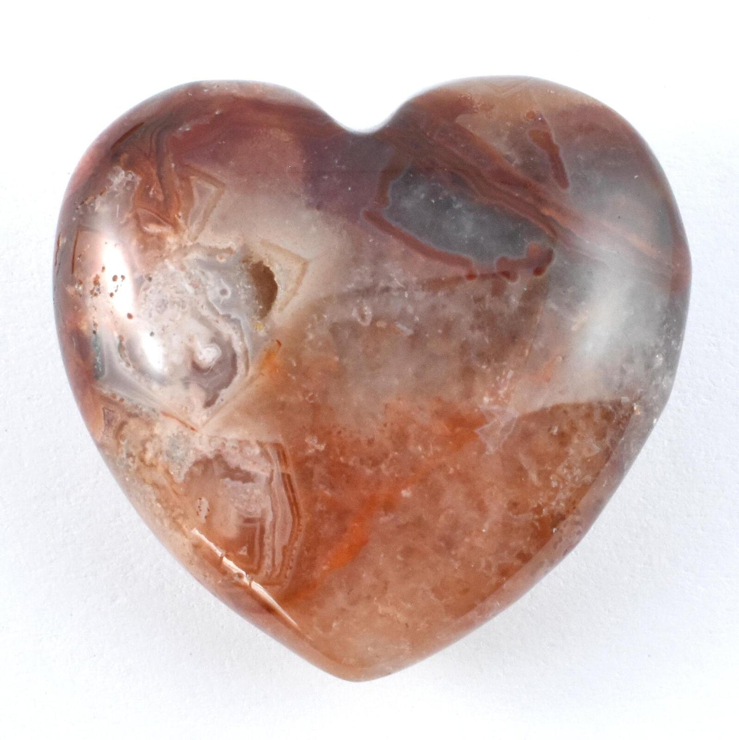 Red Crazy Lace Agate Heart Carving [Small]