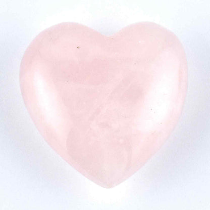 Rose Quartz Heart Carving [Small - Puffy]