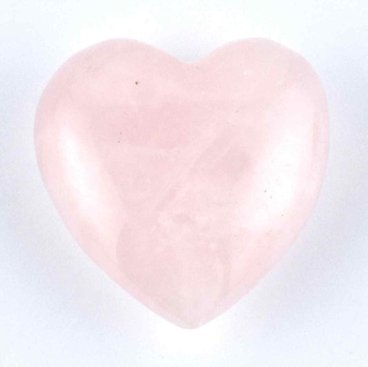 Rose Quartz Heart Carving [Small - Puffy]