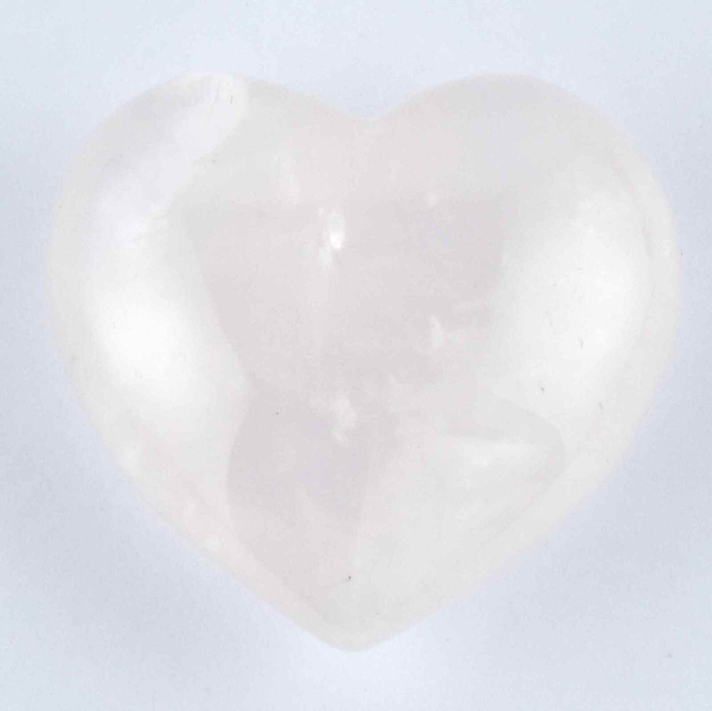 Rose Quartz Heart Carving [Small - Puffy]