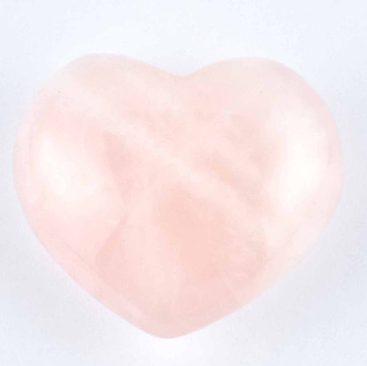 Rose Quartz Heart Carving [Small - Puffy]