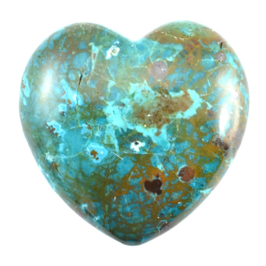 Chrysocolla Heart Carving [Small]