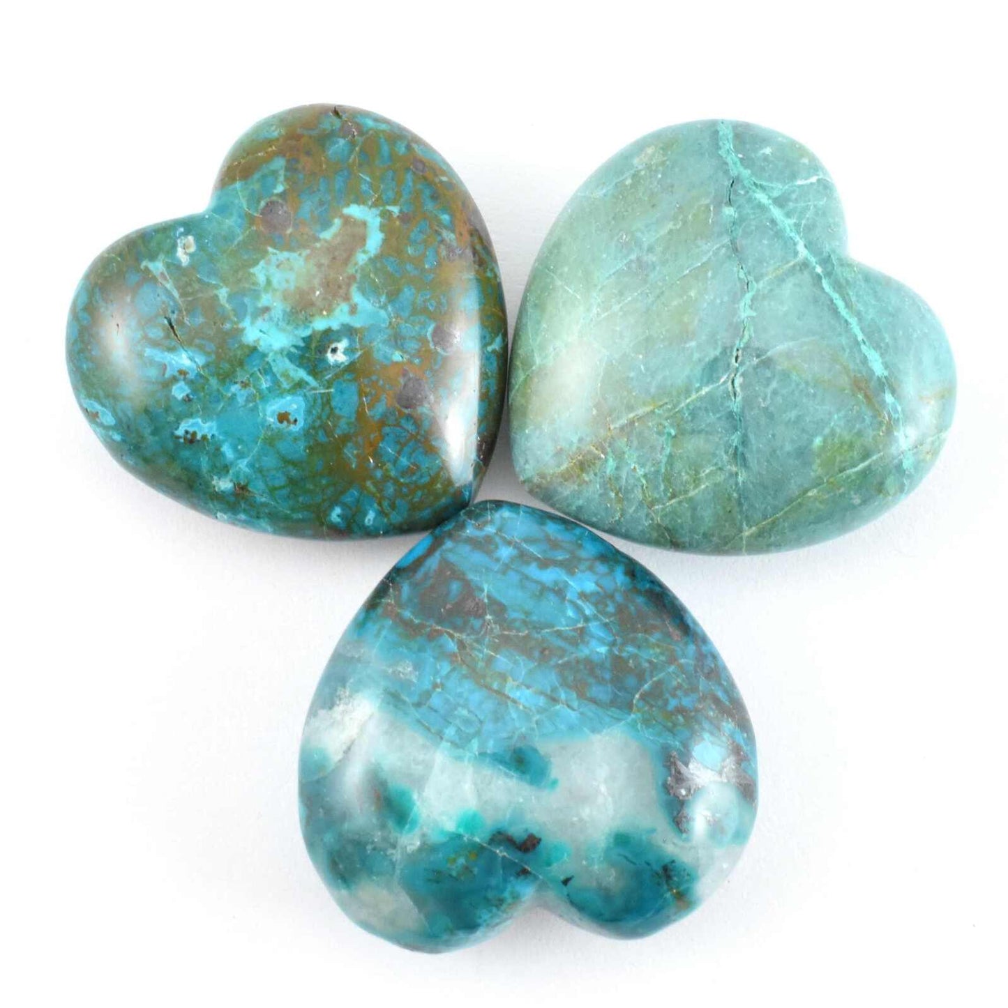 Chrysocolla Heart Carving [Small]