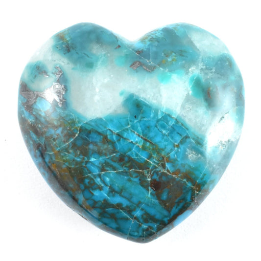 Chrysocolla Heart Carving [Small]