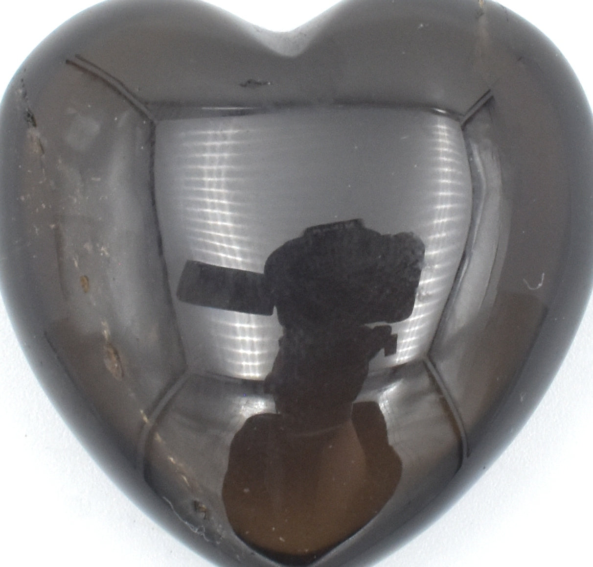 Smoky Quartz Heart Carving [Small]