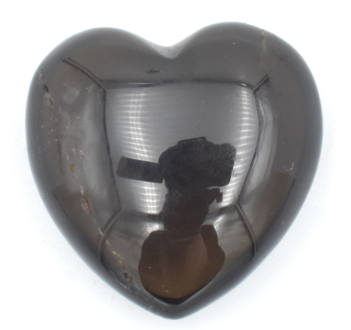 Smoky Quartz Heart Carving [Small]