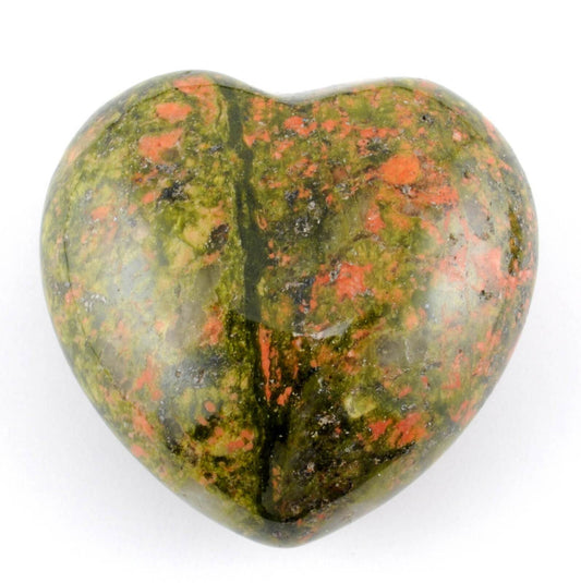 Unakite Heart Carving [Small]