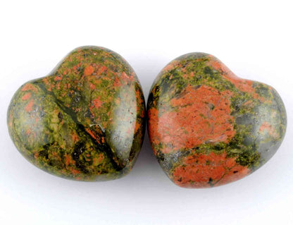 Unakite Heart Carving [Small]