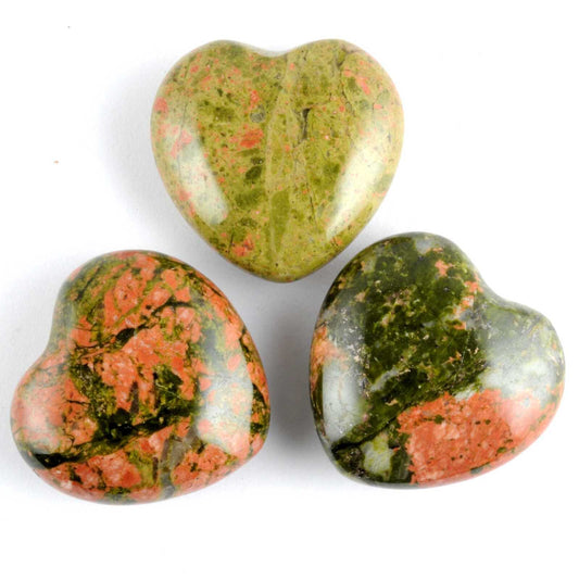 Unakite Heart Carving [Small]