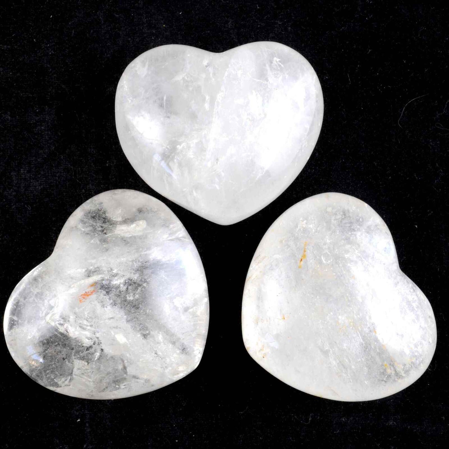 Clear Quartz Heart Carving [Medium - Puffy]