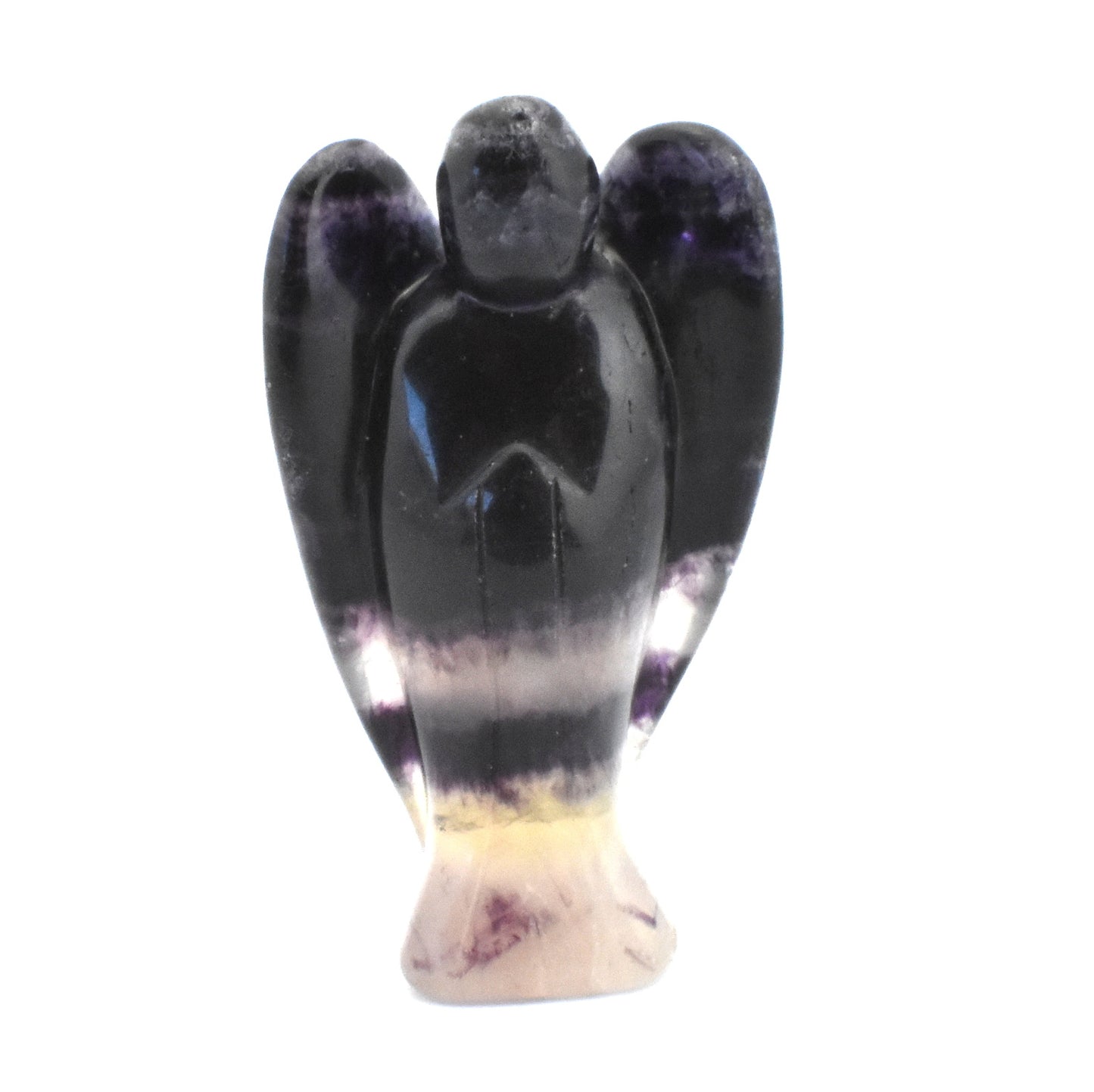Purple Fluorite Angel Carving [Large]