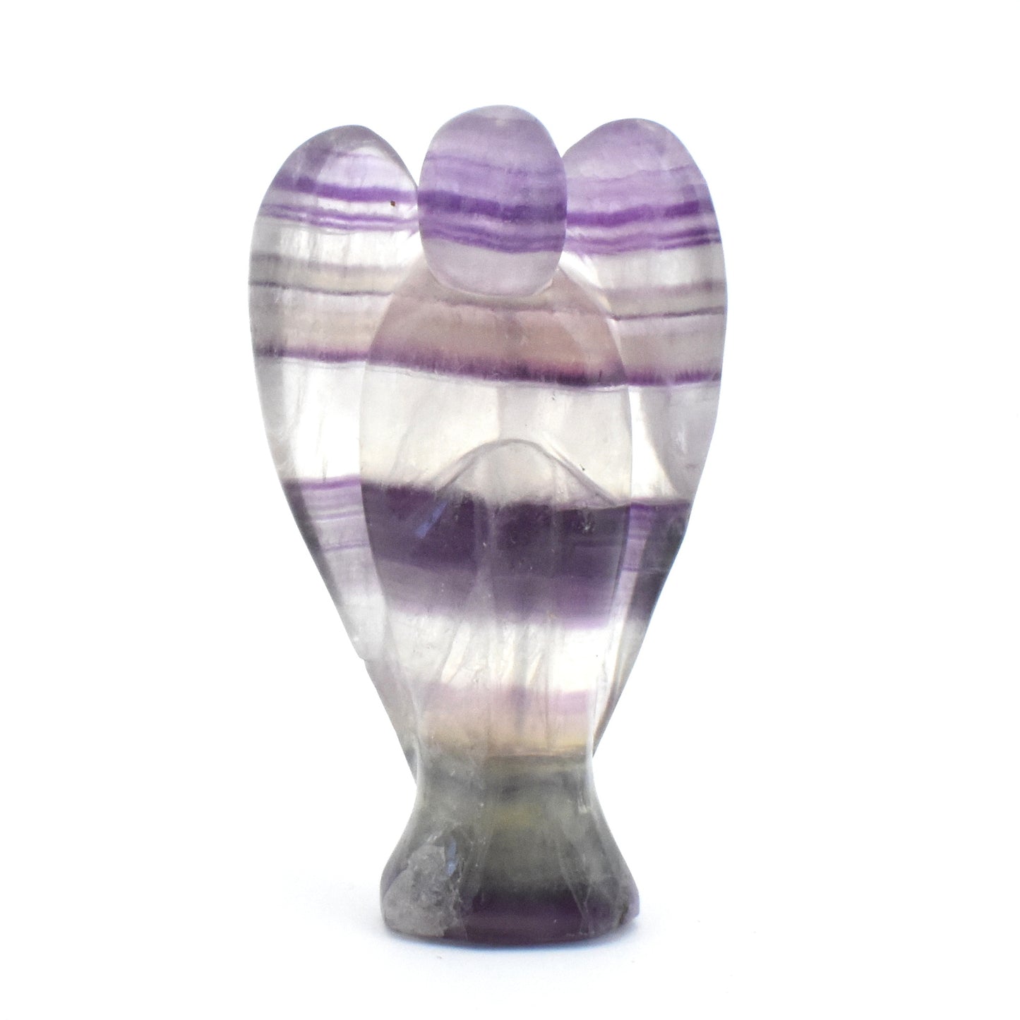 Purple Fluorite Angel Carving [Large]
