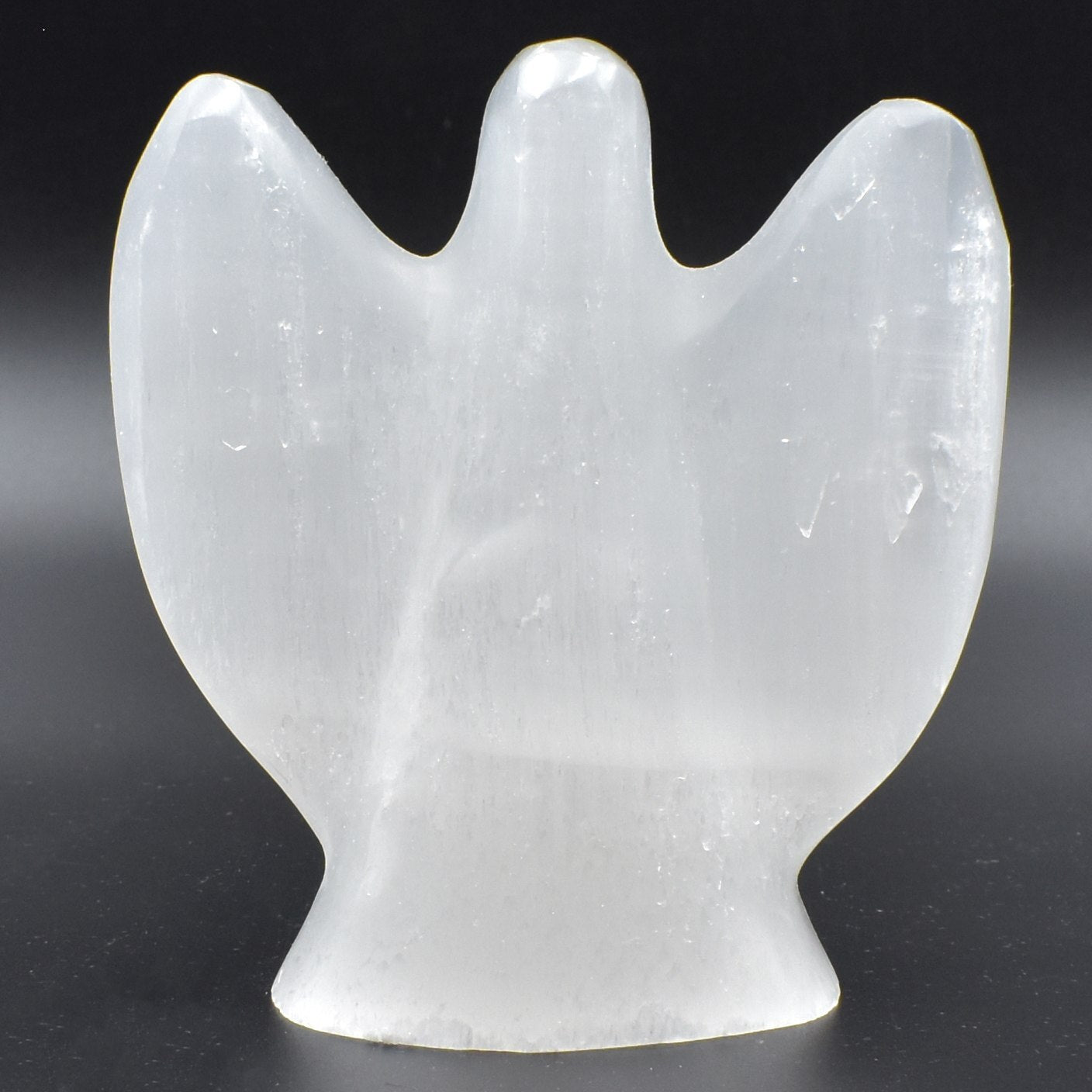 Selenite Angel Carving [Large]