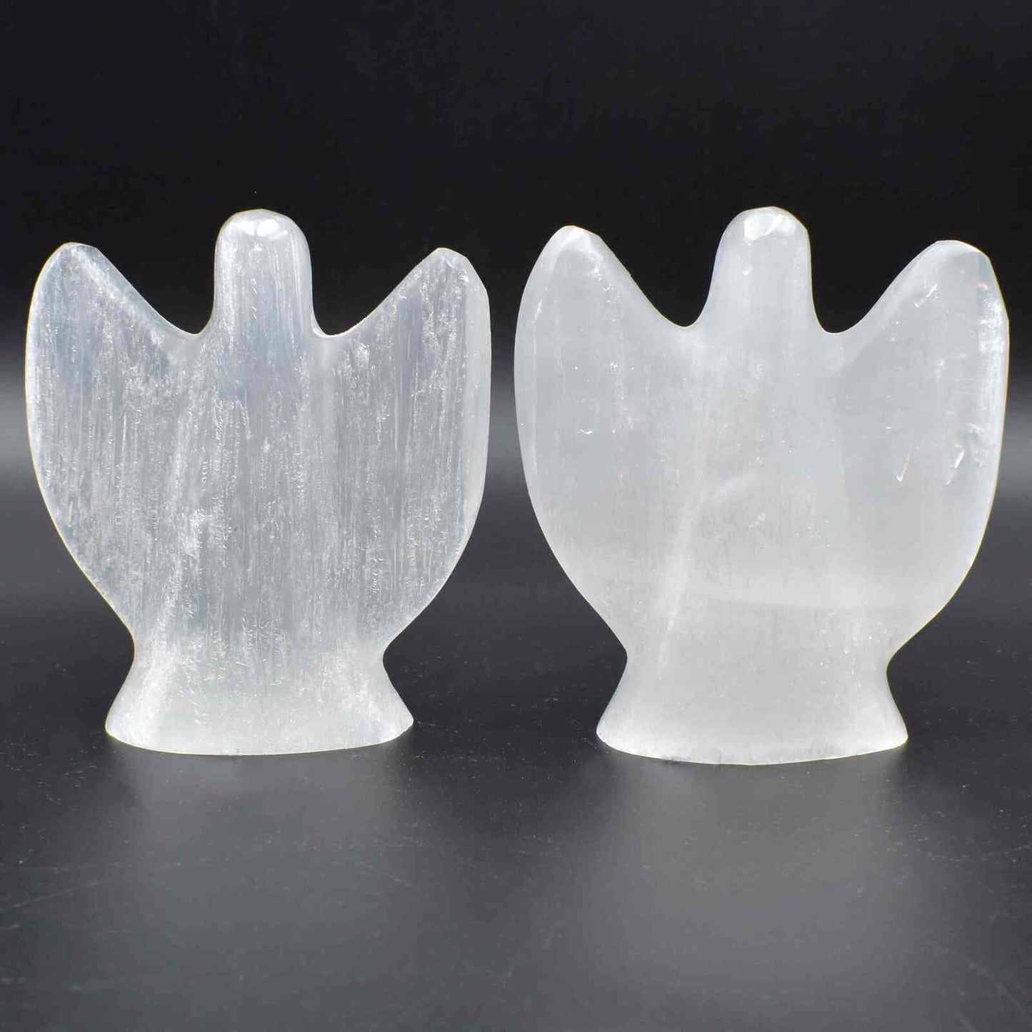 Selenite Angel Carving [Large]