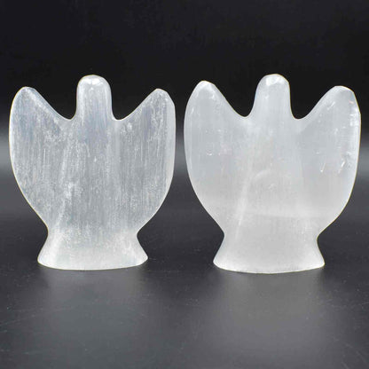 Selenite Angel Carving [Large]