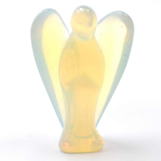 Opalite Angel Carving [Medium]