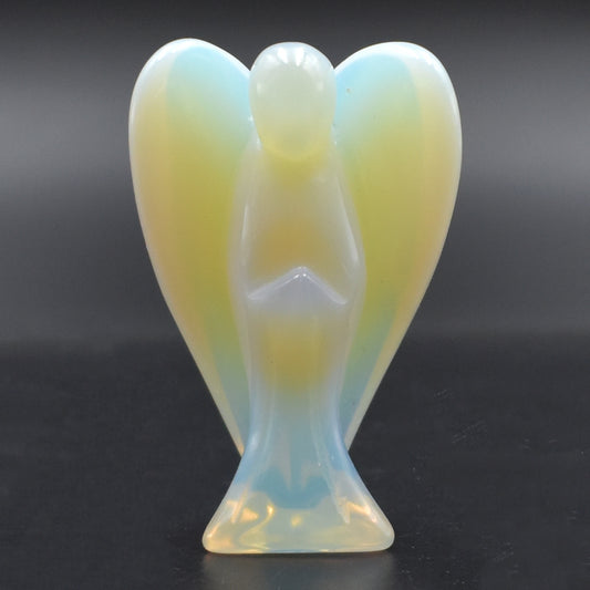 Opalite Angel Carving [Medium]