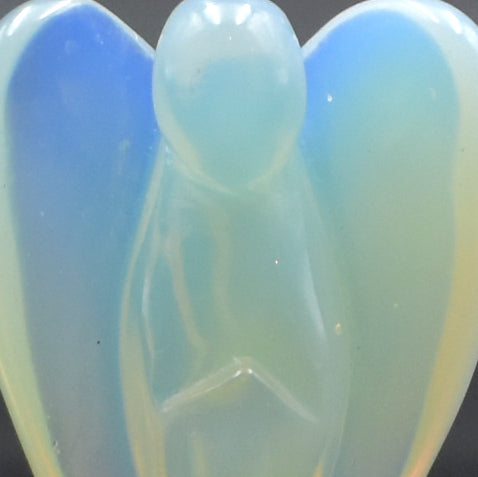 Opalite Angel Carving [Medium]